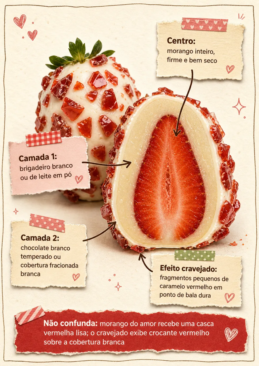 Página real do material Morango Cravejado Ilustrado
