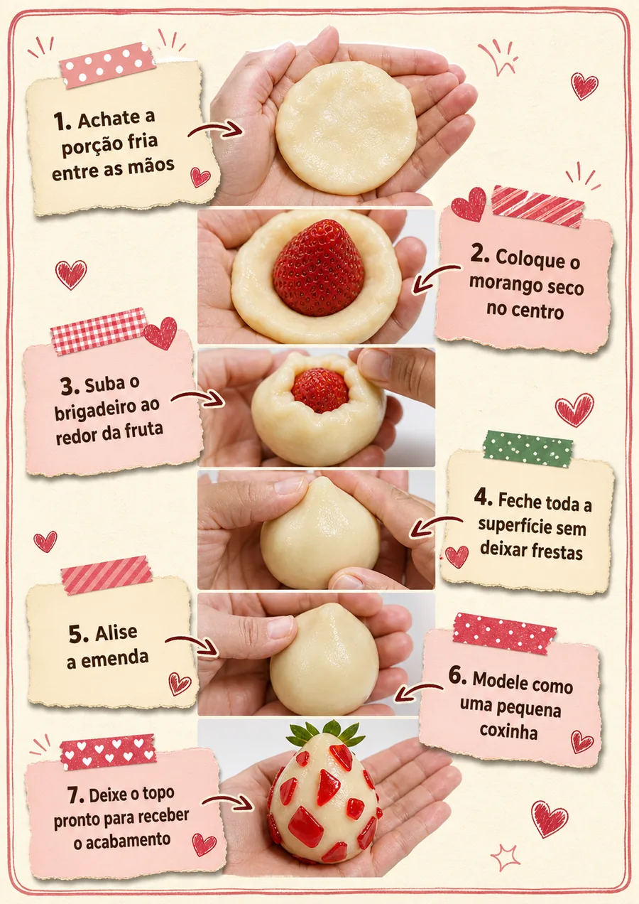 Página real do material Morango Cravejado Ilustrado