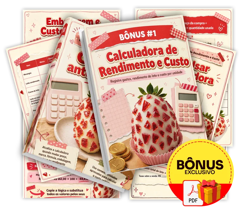 Bônus incluso no plano completo do Morango Cravejado Ilustrado