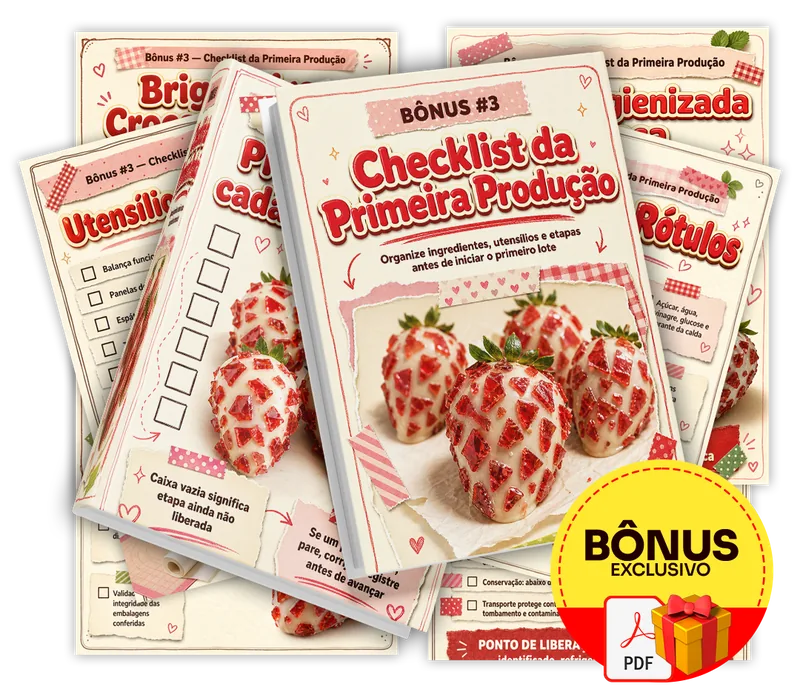 Bônus incluso no plano completo do Morango Cravejado Ilustrado