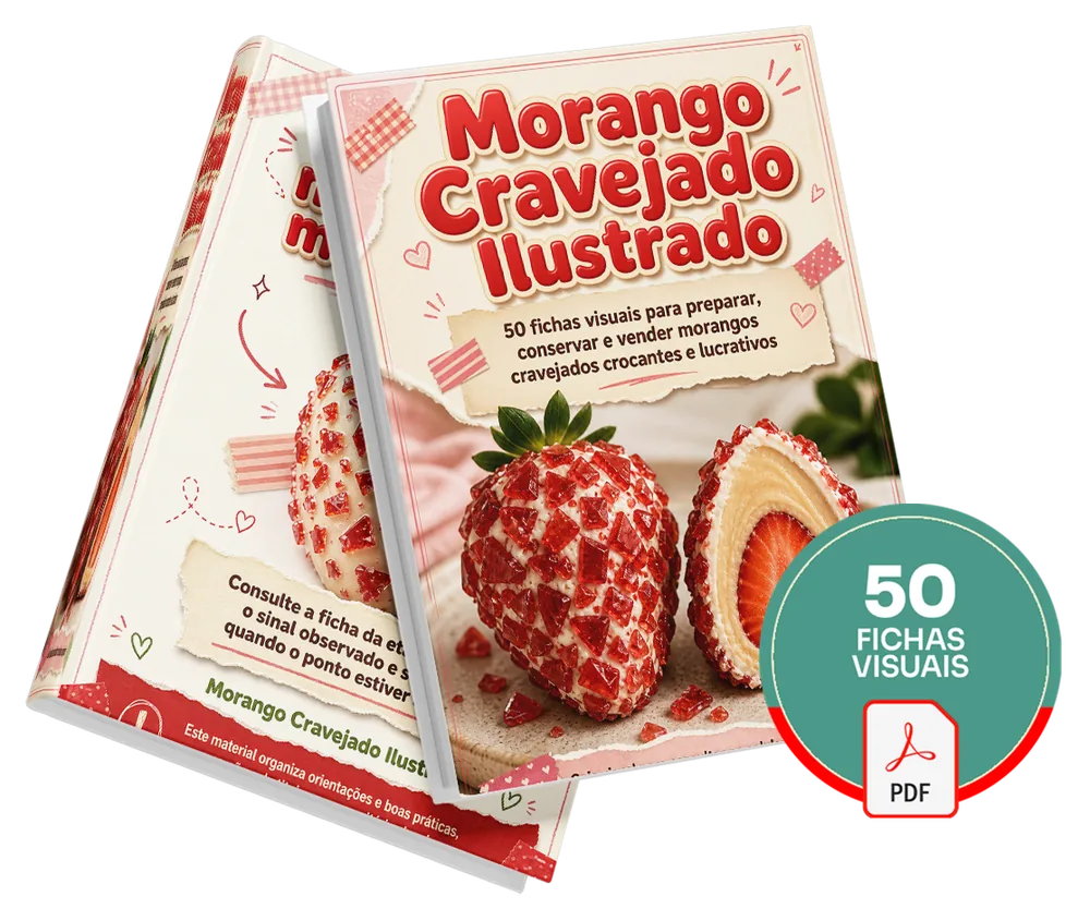 Plano básico do Morango Cravejado Ilustrado — material principal